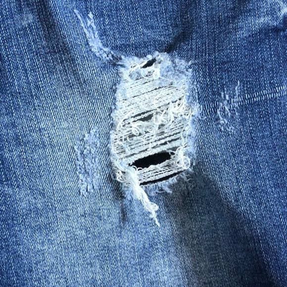 Legend Luxury Denim Design Size 27 Distressed “BAD GIRL” Medium Blue Was… - Picture 4 of 13